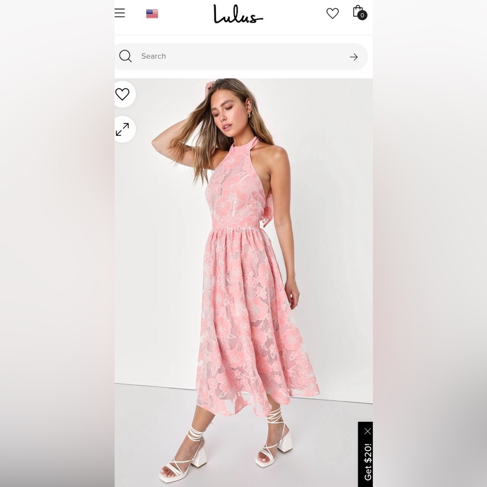 Pink Halter Dress